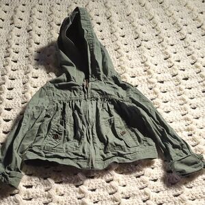 🔥3 for $12🔥 Old Navy Olive Green Hooded Kids Jacket